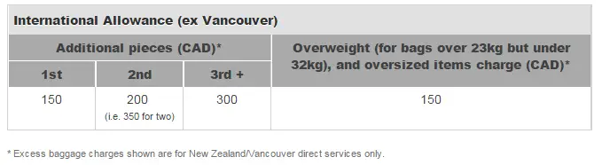 united extra baggage fee international